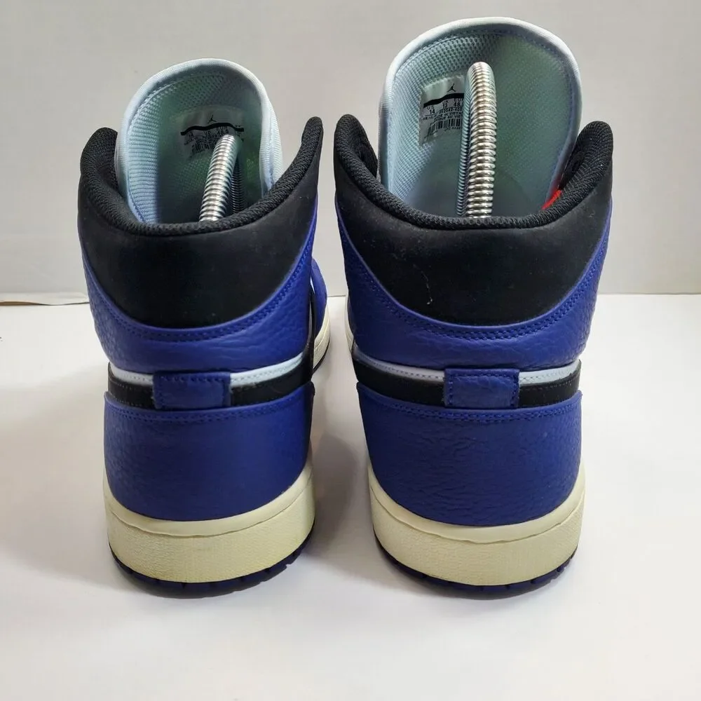 Nike Air Jordan 1 Mid SE Deep Royal Blue Black Men's 14 852542-400
